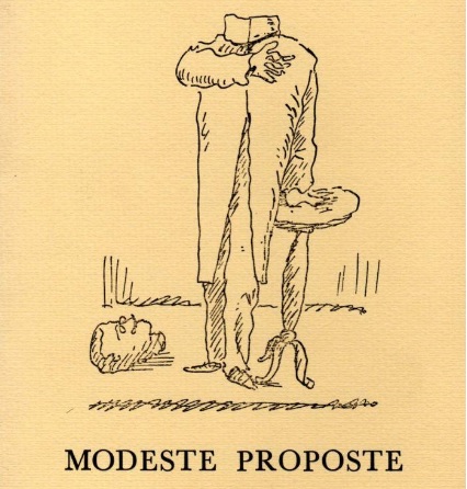 Modeste proposte. Da Jonathan Swift a Giuseppe Prezzolini di Lucio Gregoretti (disegno di Leo Longanesi)